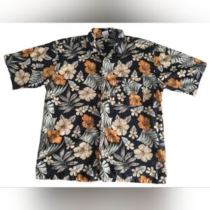 Vintage Ocean Pacific OP Sport Hawaiian Floral Shirt Men’s Large